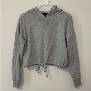 French‎ Laundry Sport Women’s Gray Long Sleeve Athletic Hooded Pullover Medium